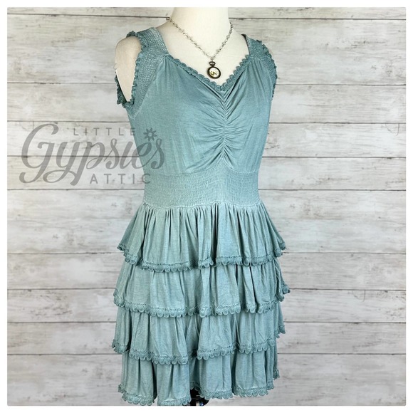 POL Lost in Tiers Teal Tunic - Picture 5 of 12